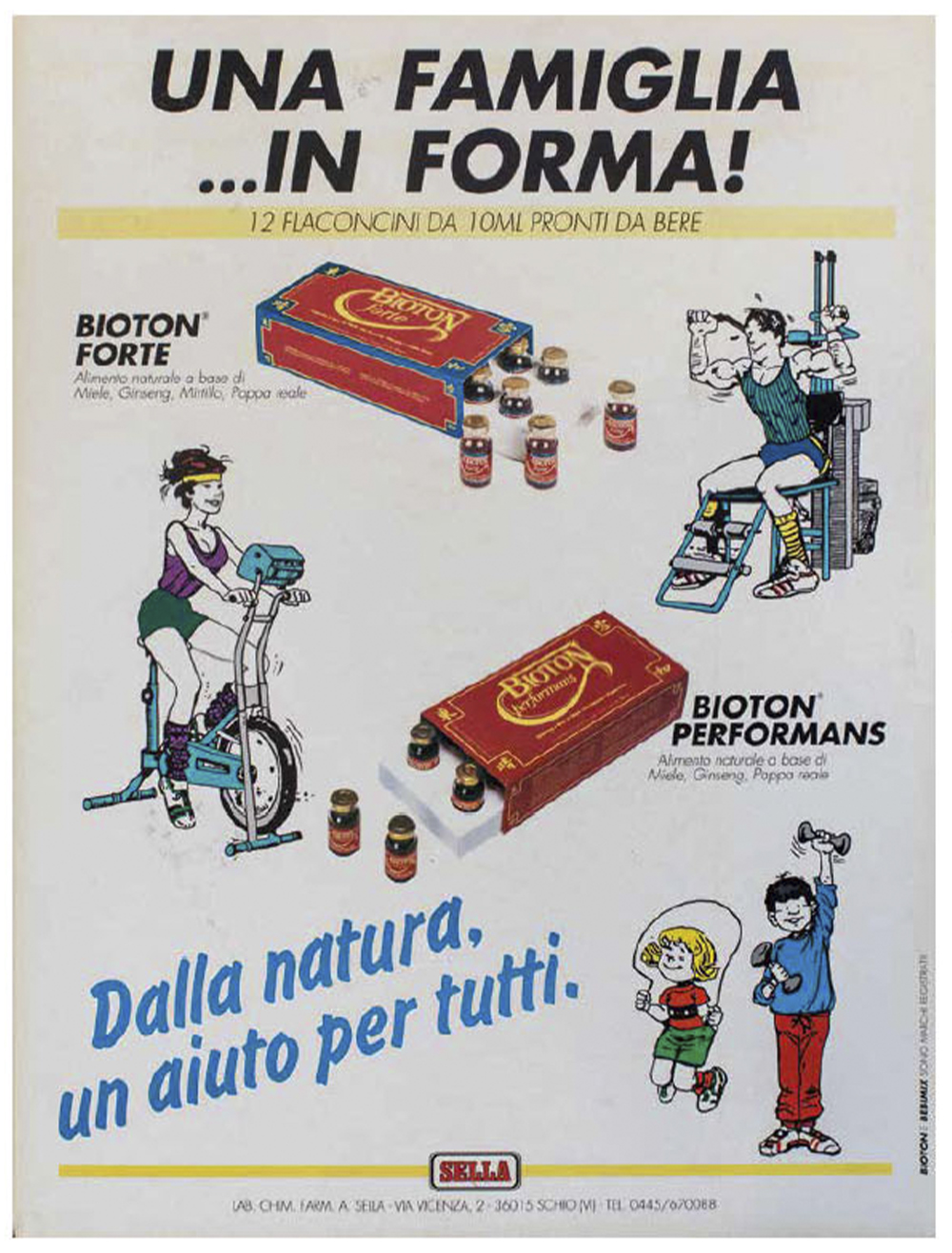 Pubblicità storica Bioton Forte e Performans